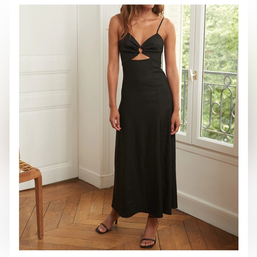 Pixie Market OLIVIA RING LINEN DRESS -BESTSELLER